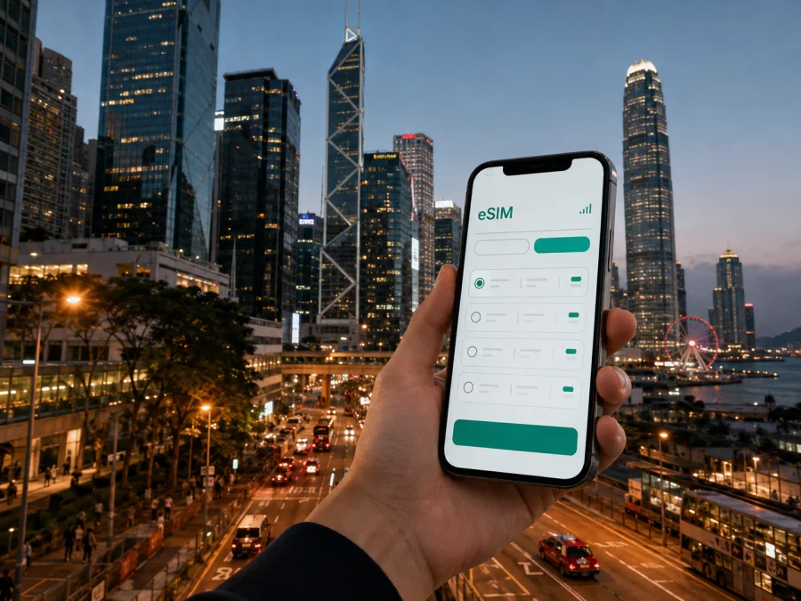 Central eSIM für Hongkong: Internet unterwegs