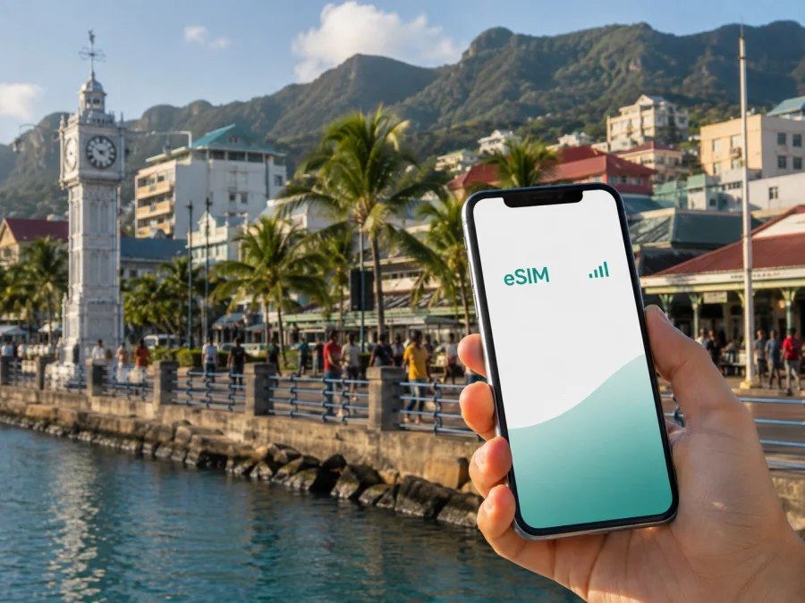eSIM für Victoria: mobiles Internet auf Mahé