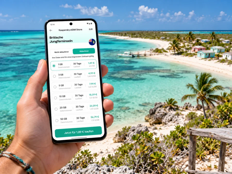 Anegada: eSIM für mobiles Internet | Kaspersky