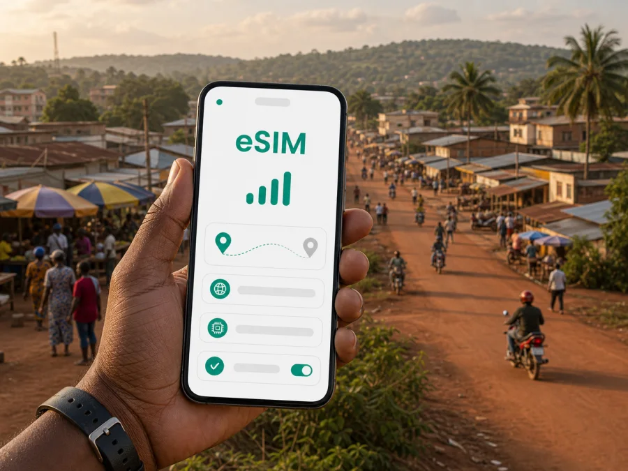 eSIM Bouar: mobiles Internet für die Reise