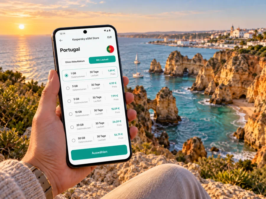 eSIM in Lagos: Mobiles Internet in Portugal