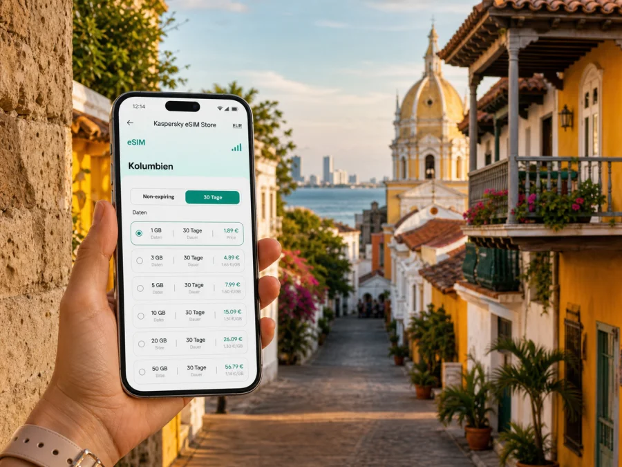 Cartagena eSIM: mobiles Internet in Kolumbien