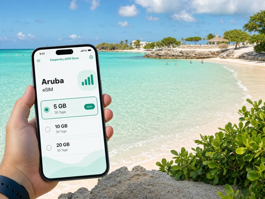 Baby Beach eSIM: mobiles Internet für Aruba