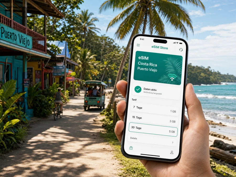 Puerto Viejo eSIM: Internet in Costa Rica