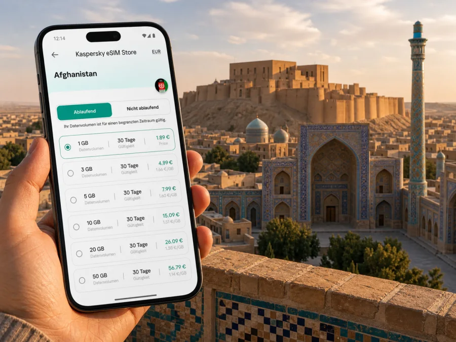 Herat eSIM: mobiles Internet für Ihre Reise