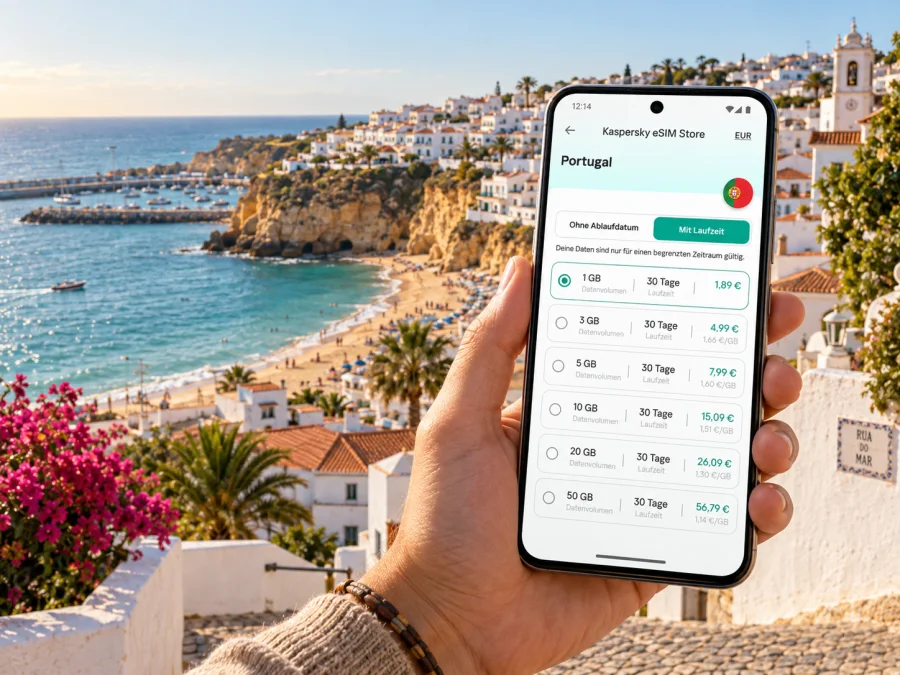 Albufeira eSIM: mobiles Internet an der Algarve