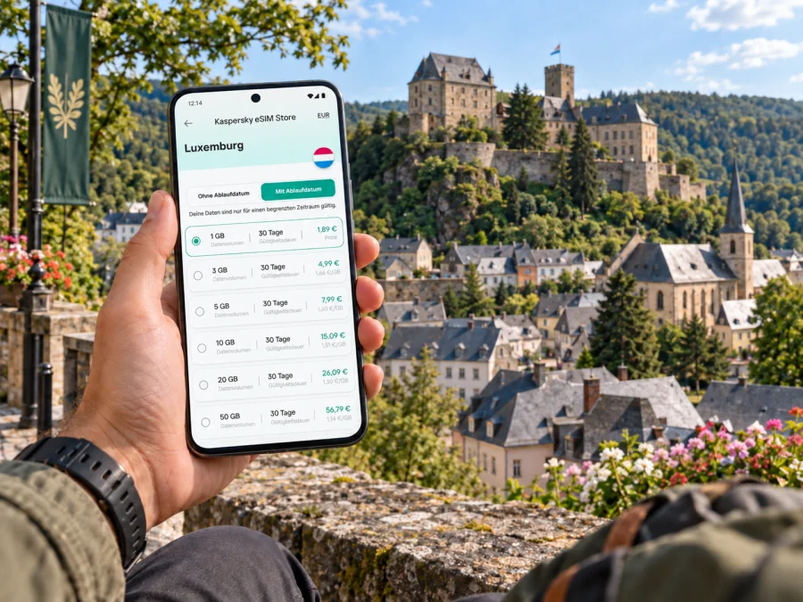Wiltz eSIM: mobiles Internet in Luxemburg