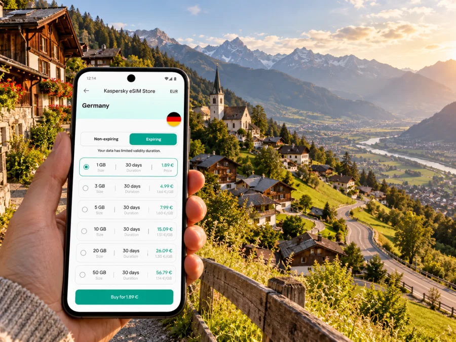 eSIM für Triesenberg: mobiles Internet in Liechtenstein