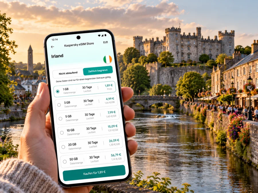 Kilkenny eSIM: mobiles Internet in Irland