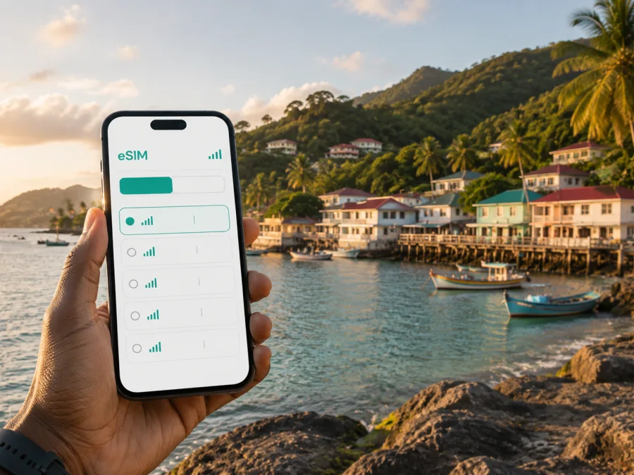 eSIM für Laborie: mobiles Internet auf St. Lucia
