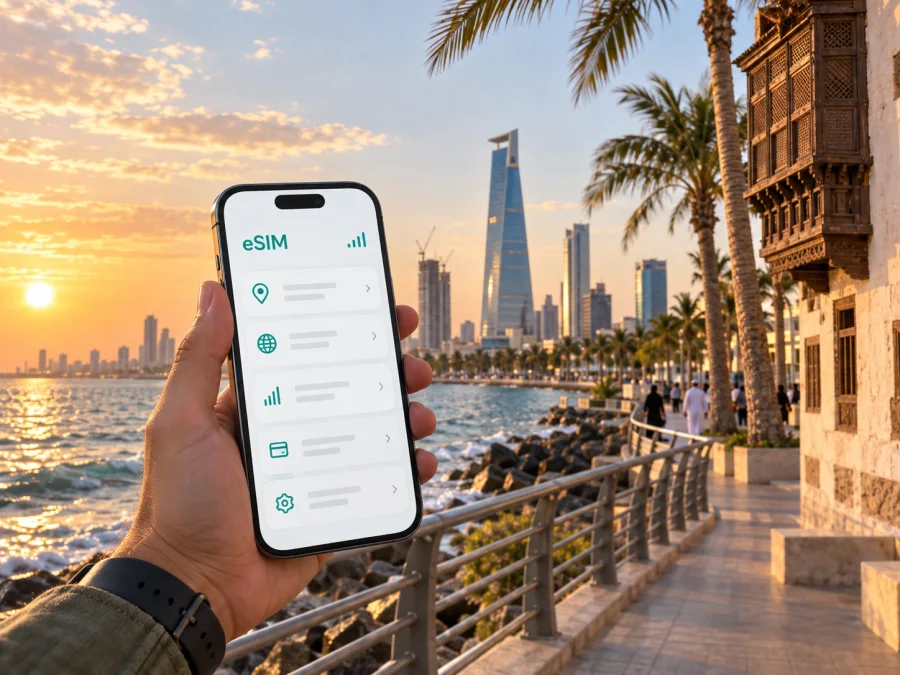 Jeddah eSIM: mobiles Internet für Ihre Reise