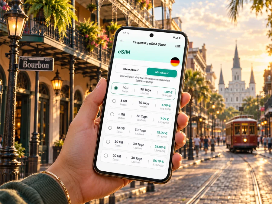 New Orleans: eSIM und mobiles Internet für die Reise