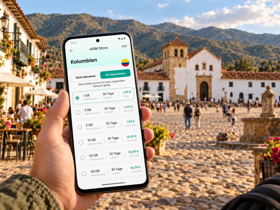 Villa de Leyva eSIM: Mobiles Internet in Kolumbien