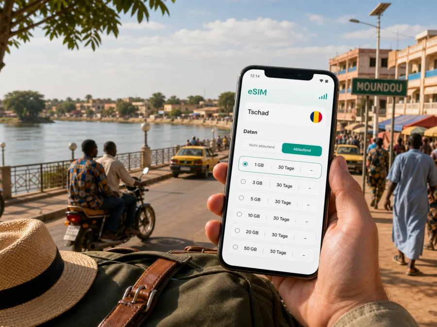 Moundou eSIM: mobiles Internet im Tschad