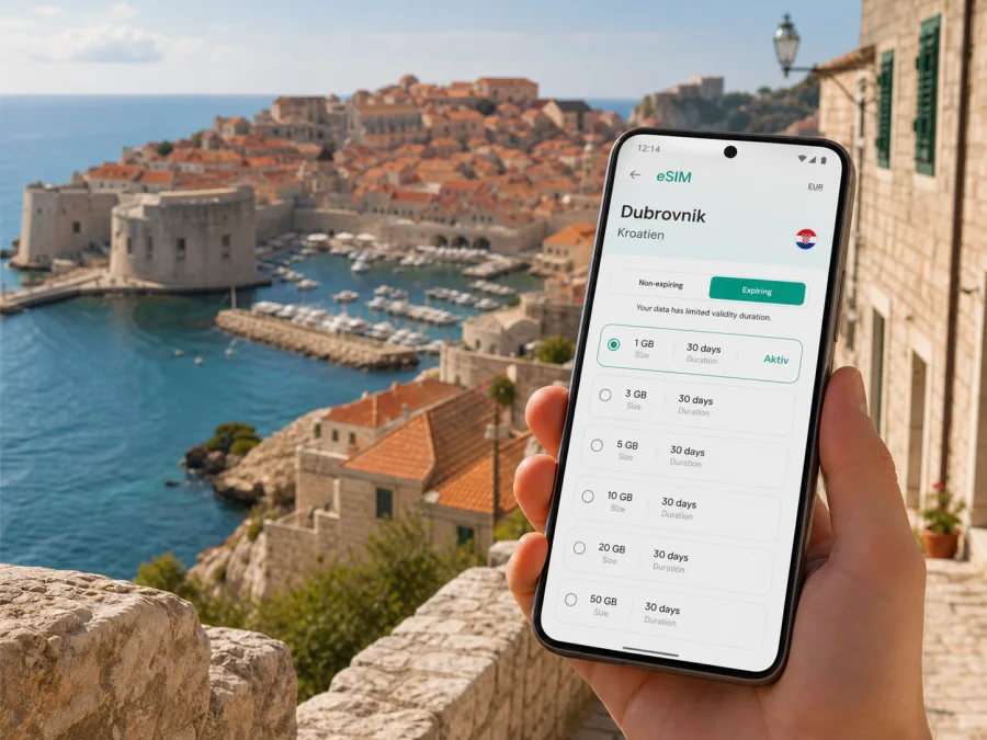 Dubrovnik eSIM: Internet für Ihre Reise