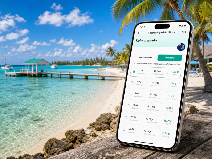 Rum Point eSIM: Internet auf den Kaimaninseln