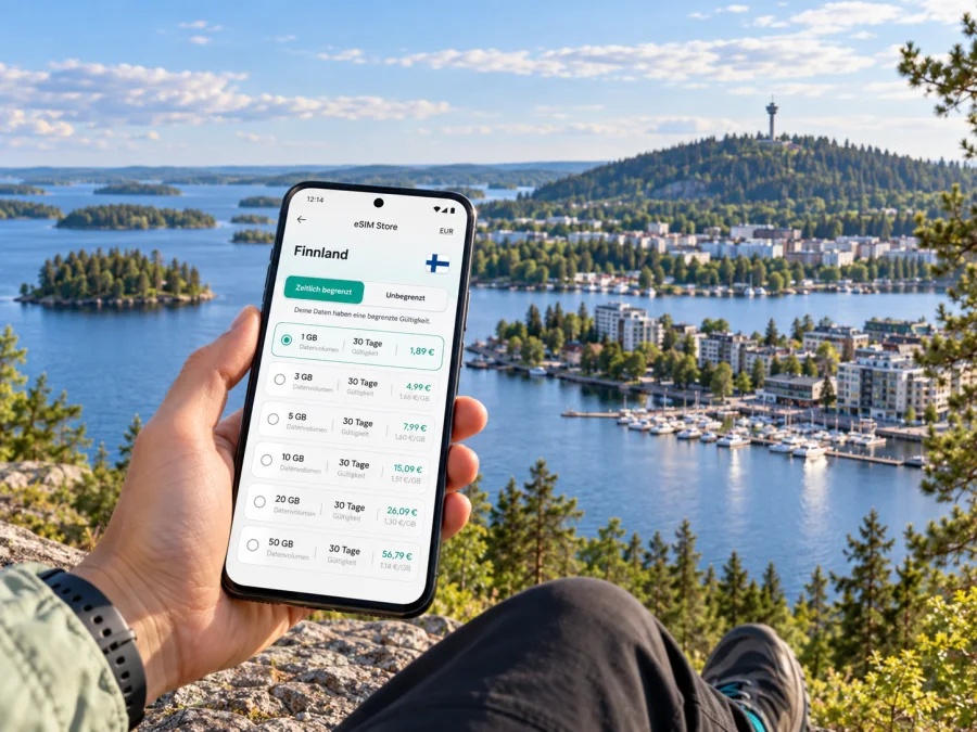 Kuopio eSIM: mobiles Internet in Finnland