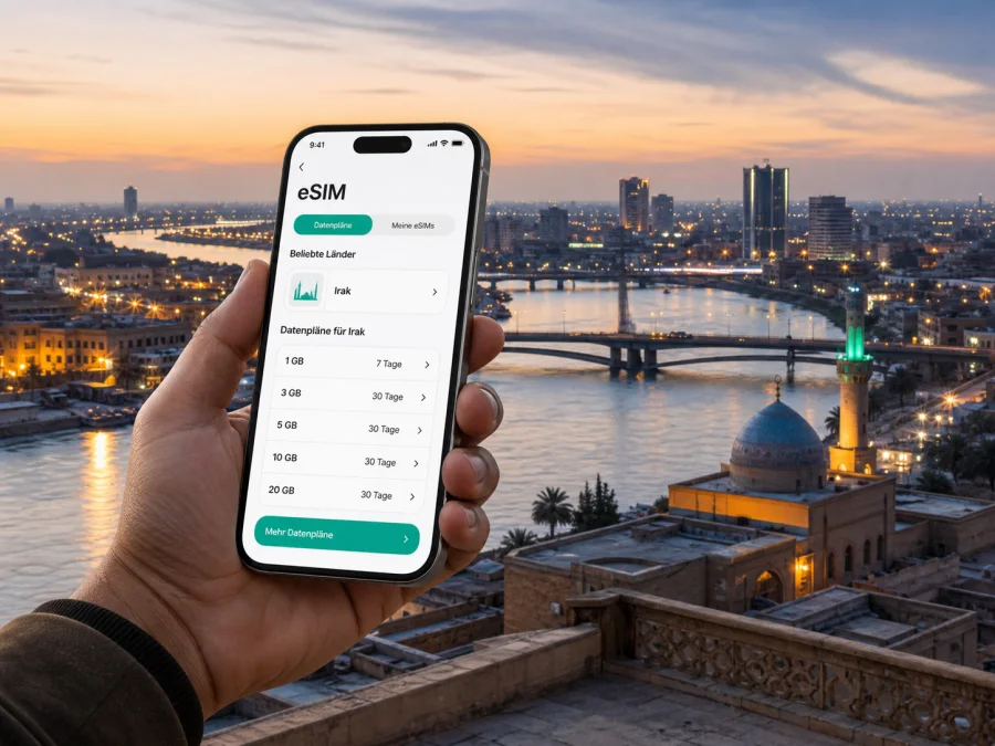 eSIM für Bagdad: mobiles Internet auf Reisen