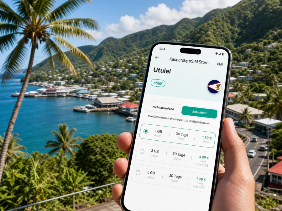 Utulei eSIM: Internet in Amerikanisch-Samoa