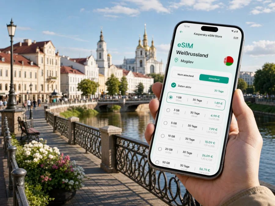 Mogilev eSIM: mobiles Internet für die Reise