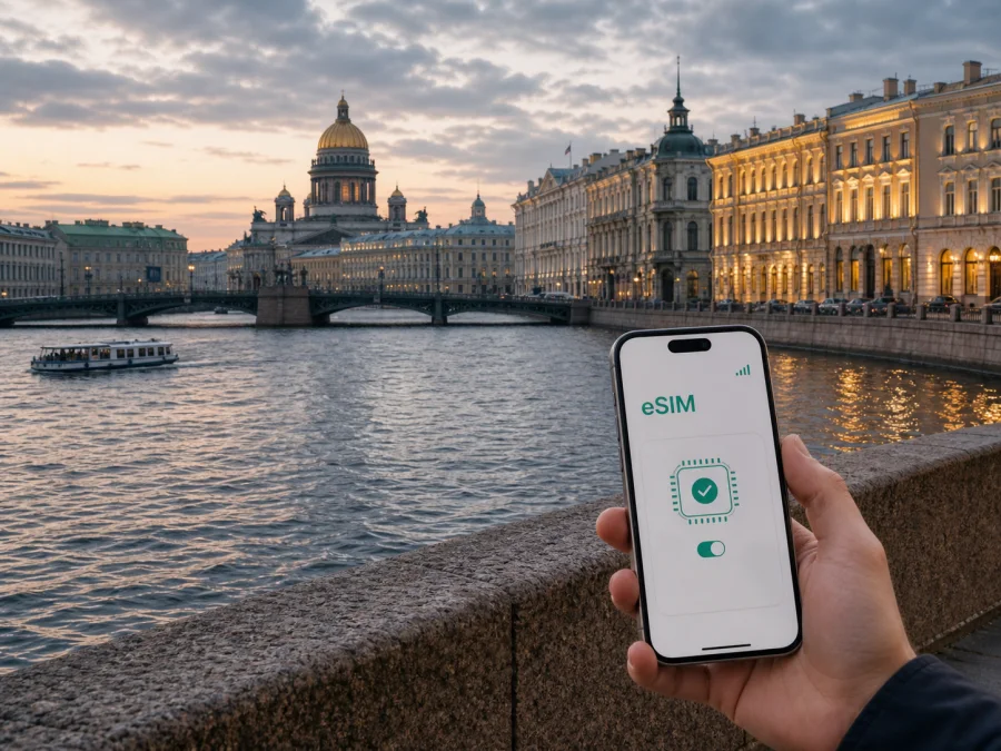 eSIM für Sankt Petersburg: Internet unterwegs