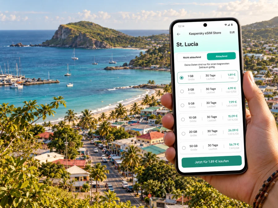 eSIM für Vieux Fort: mobiles Internet in St. Lucia