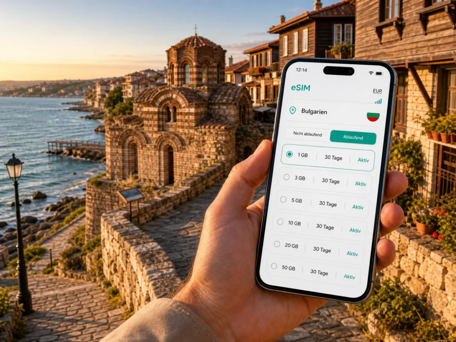 Nessebar eSIM: Internet und mobile Verbindung