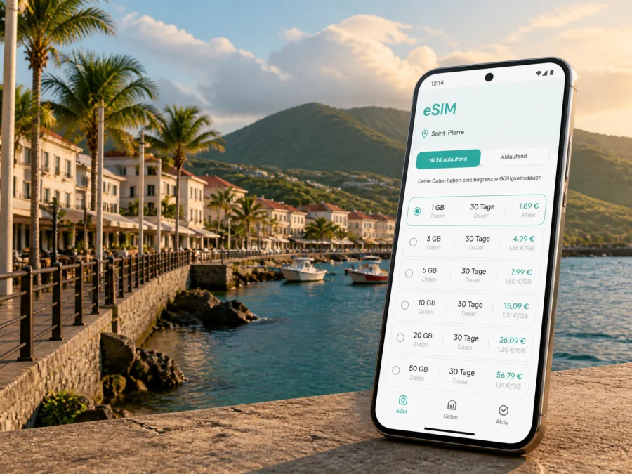 Saint-Pierre eSIM: mobiles Internet auf Reisen