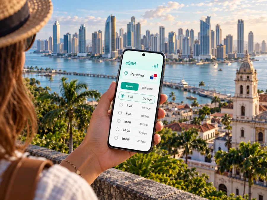 Panama-Stadt eSIM: mobiles Internet auf Reisen