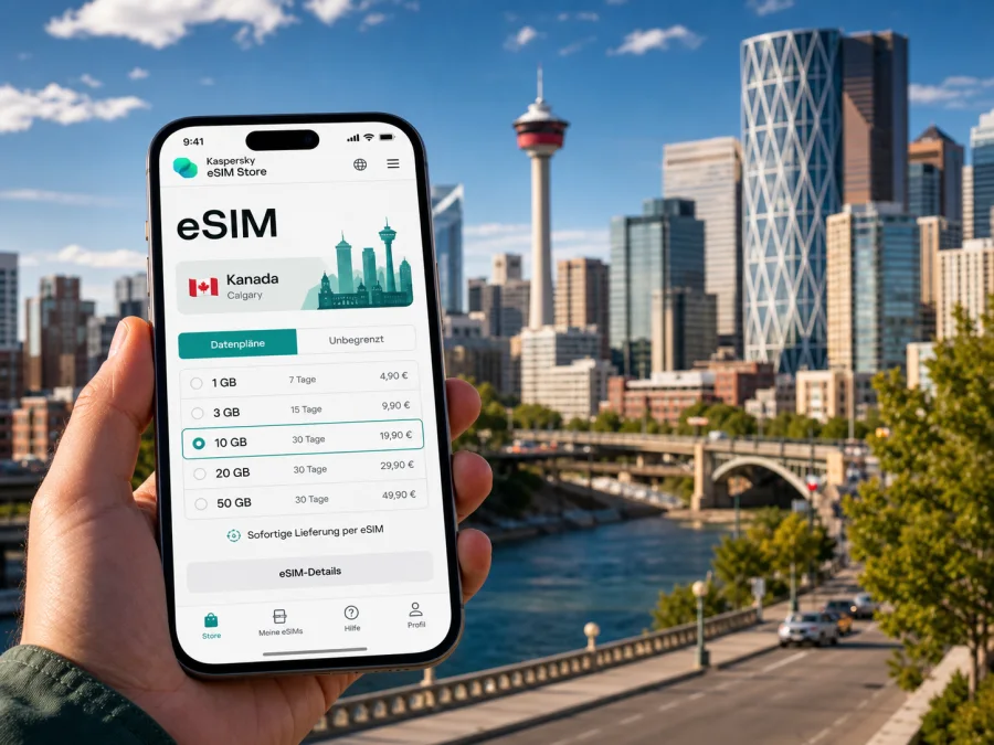 Calgary eSIM: Internet und mobile Verbindung