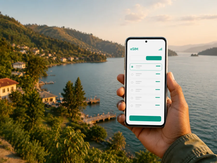 Karongi eSIM: Mobiles Internet in Ruanda