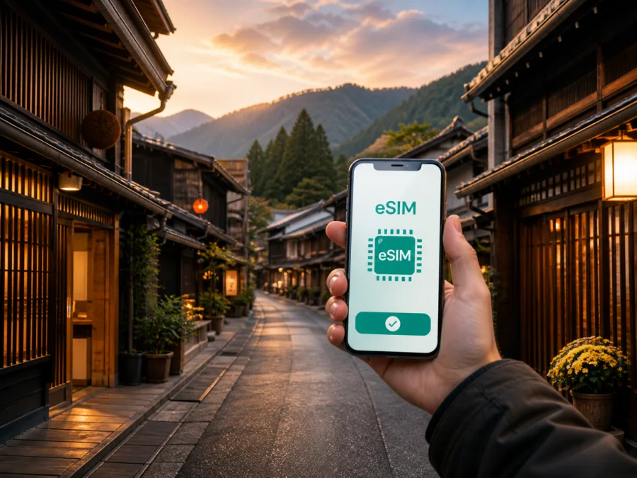 eSIM für Takayama: Mobiles Internet in Japan