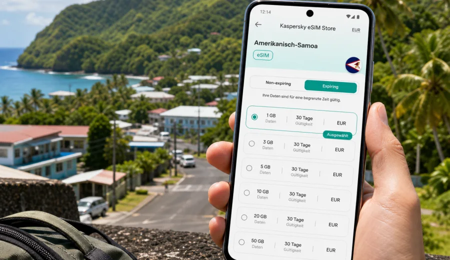 Iliili eSIM: Internet für Amerikanisch-Samoa