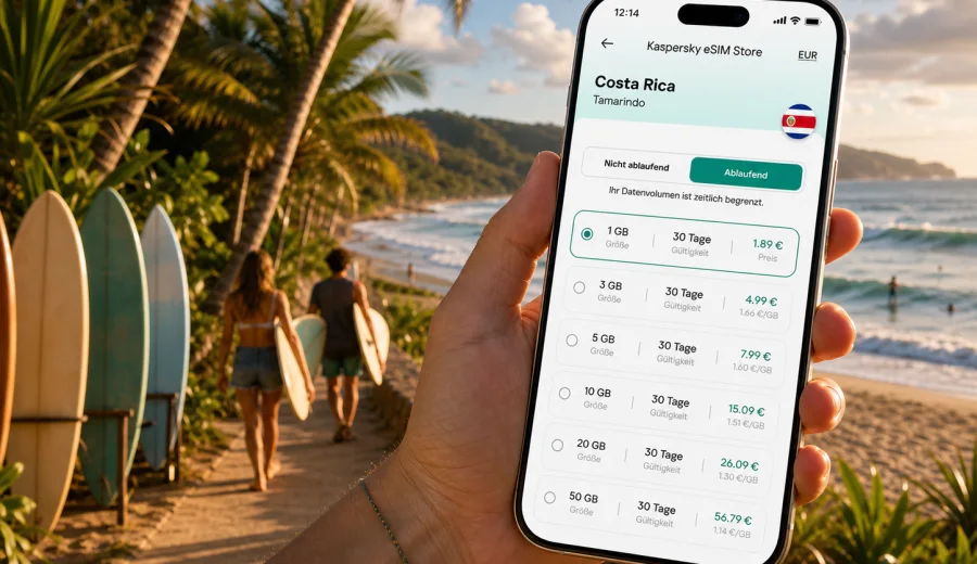 Tamarindo eSIM: Internet für Costa Rica