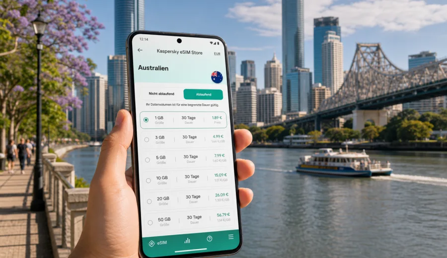 Brisbane eSIM: mobiles Internet für die Reise
