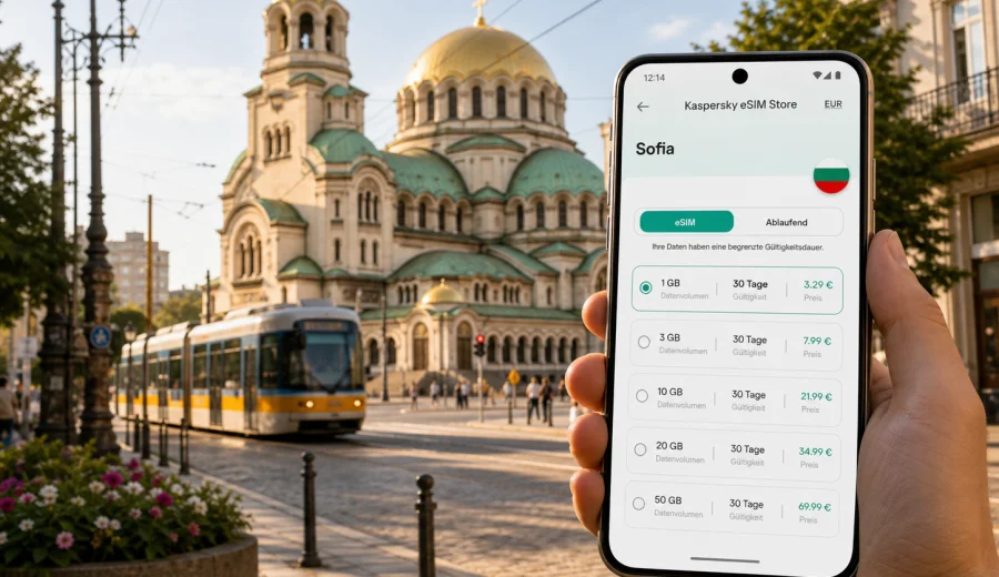 Sofia eSIM: mobiles Internet für die Reise
