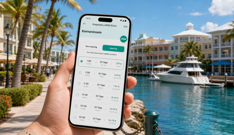 Camana Bay eSIM: Internet für Ihre Reise