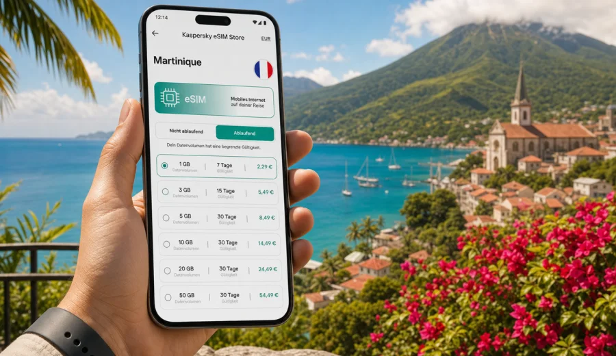 eSIM Martinique: Internet für Ihre Reise