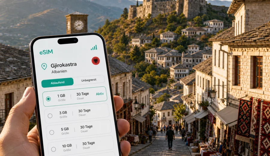 eSIM Gjirokastra: Internet für Ihre Reise