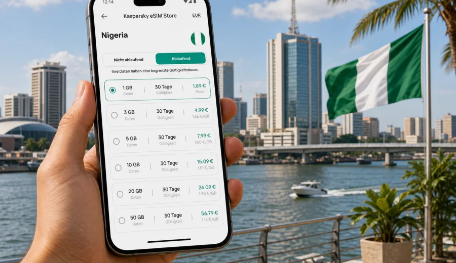 eSIM für Nigeria: Internet auf Reisen
