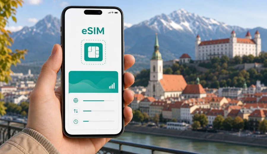 eSIM Slowakei: mobiles Internet auf Reisen