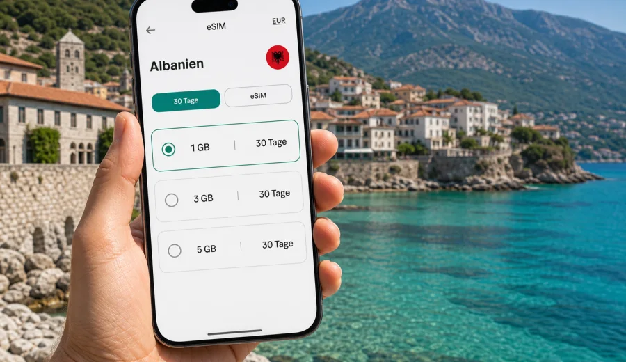 Albanien eSIM: mobile Verbindung und Internet