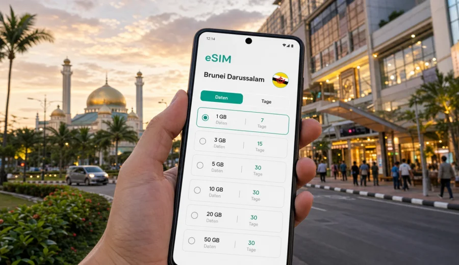 Gadong eSIM: Internet für die Reise