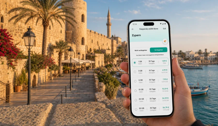 eSIM Famagusta: Internet für die Reise