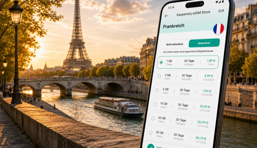 Paris eSIM: mobiles Internet für die Reise
