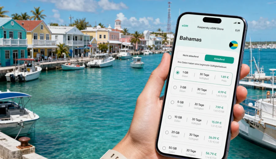 George Town eSIM: Internet auf den Bahamas
