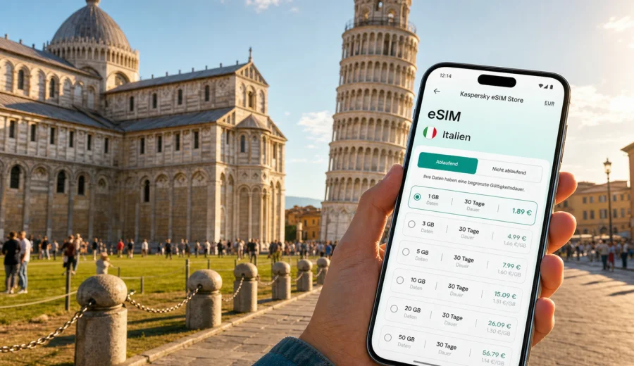 Pisa eSIM: mobiles Internet für die Reise