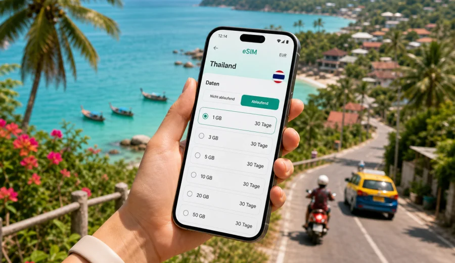 Koh Samui eSIM: Internet für die Reise