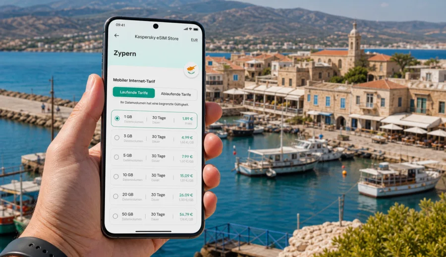 Polis eSIM: mobiles Internet für Zypern
