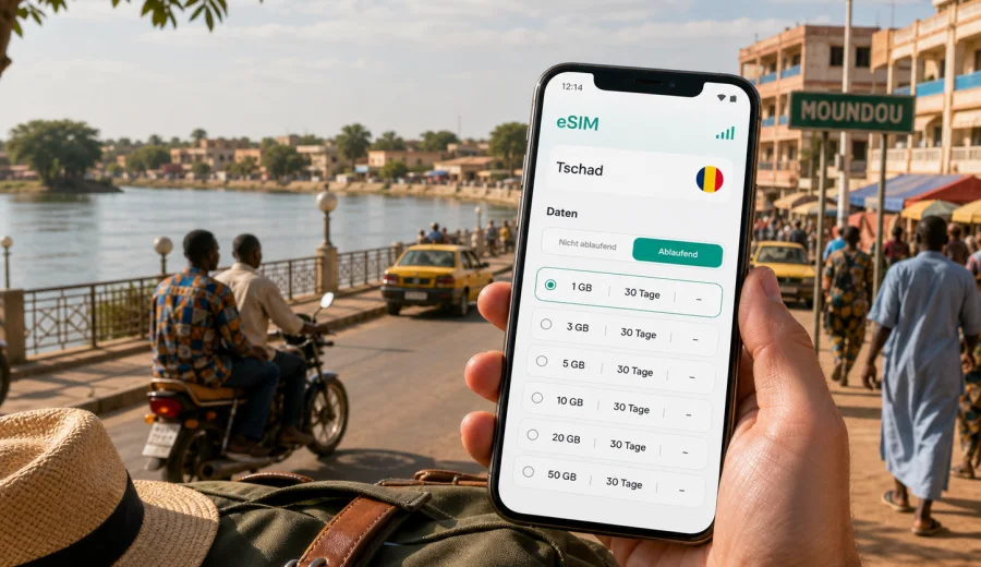 Moundou eSIM: mobiles Internet im Tschad